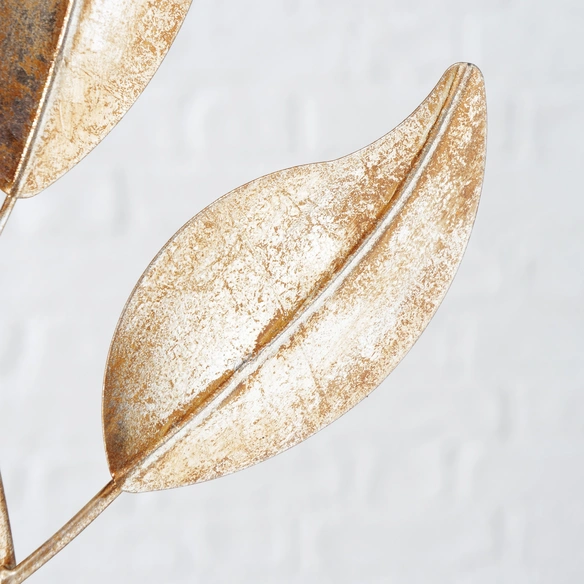 Dekoaufsteller »Lingua«, BxH: 12 x 74 cm, Eisen, goldfarben