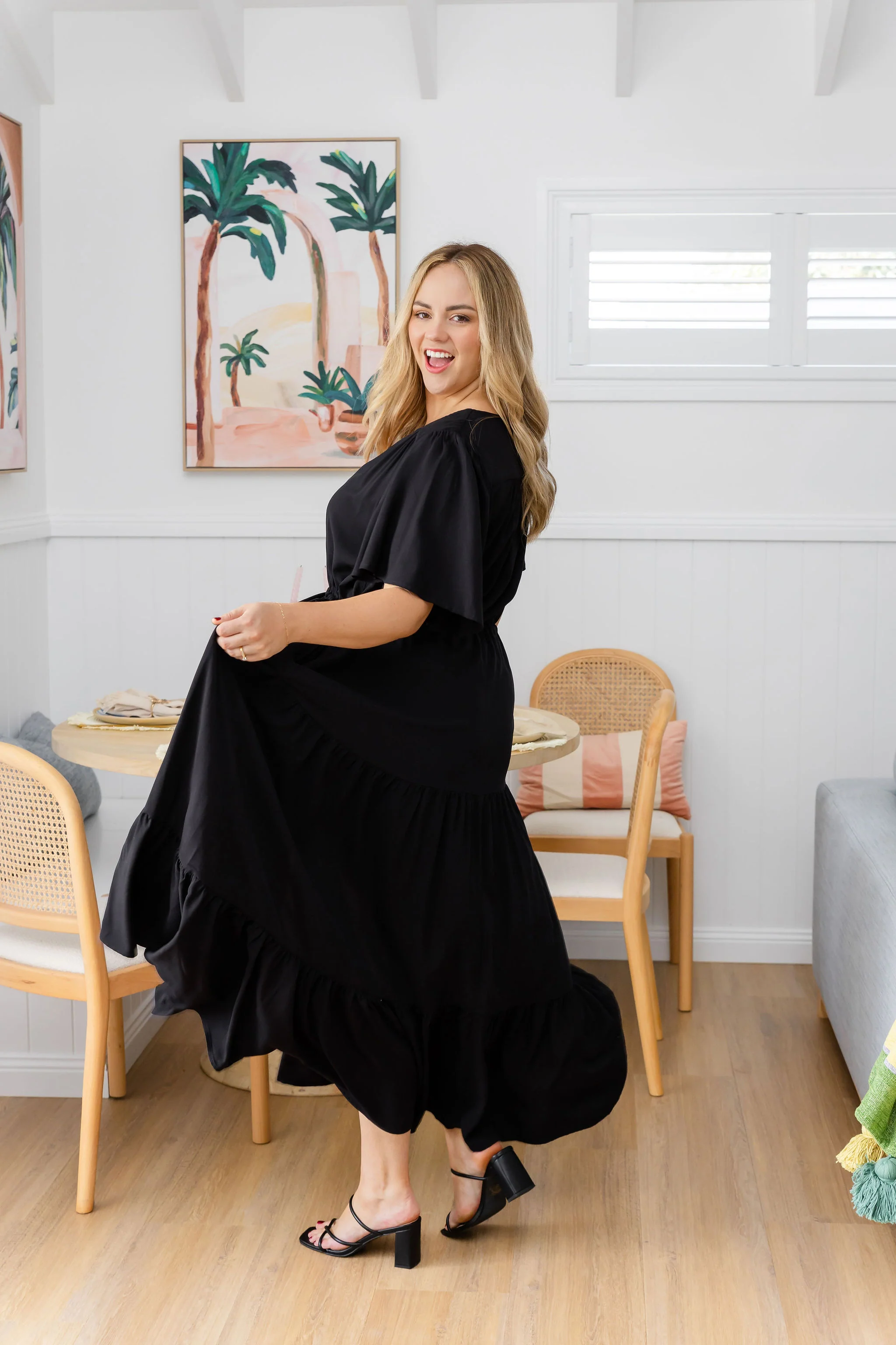 Bonnie Maxi Dress in Black