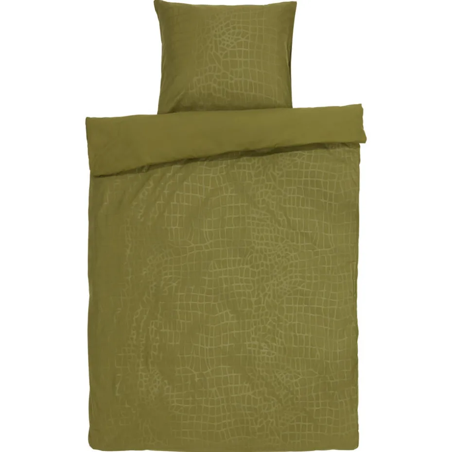 Kwantum Dekbedovertrekken | Beddengoed | Dekbedovertrek Arlo Groen – 240×220 Cm 240X220CM