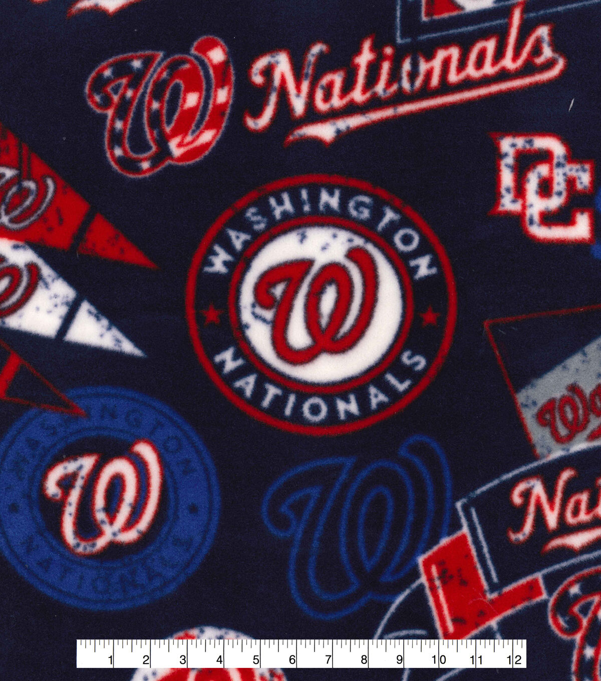 Fabric Traditions Washington Nationals Fleece Fabric Vintage