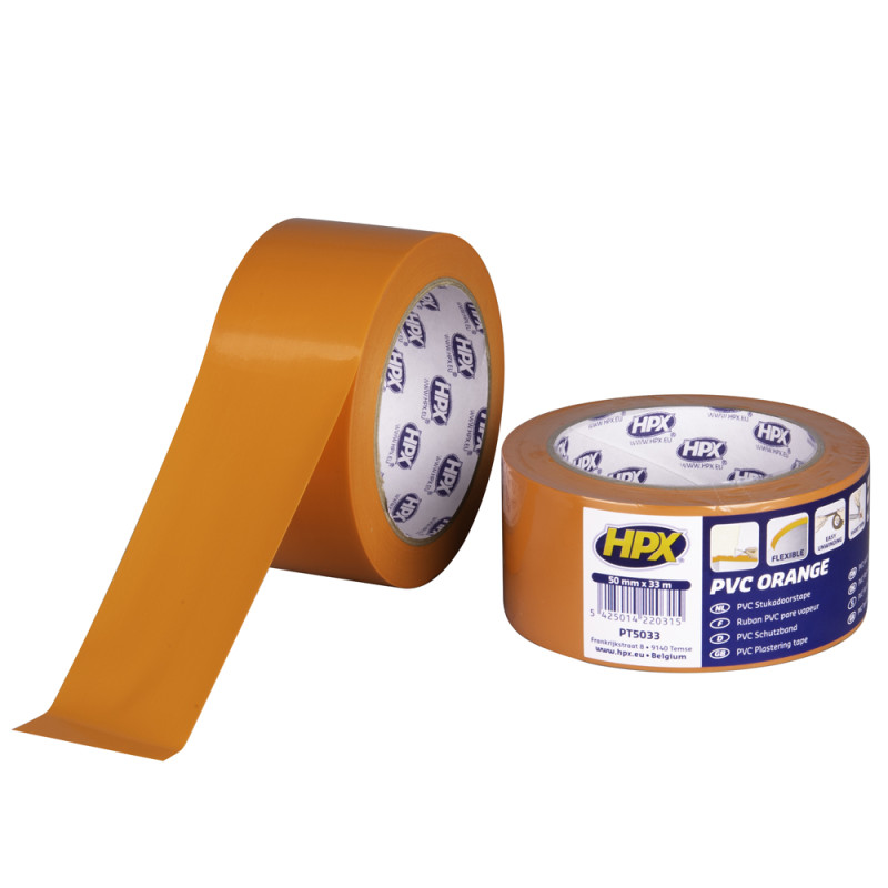 Adhésif PVC Pare-vapeur Orange 33 m HPX
