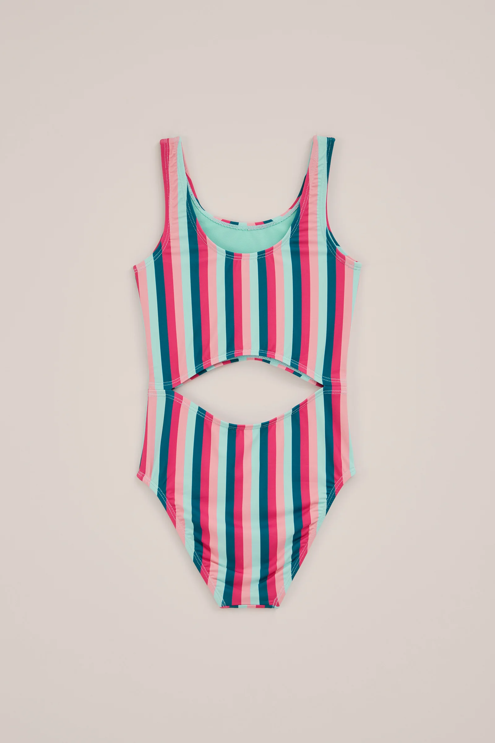 Meisjes gestreepte badpak