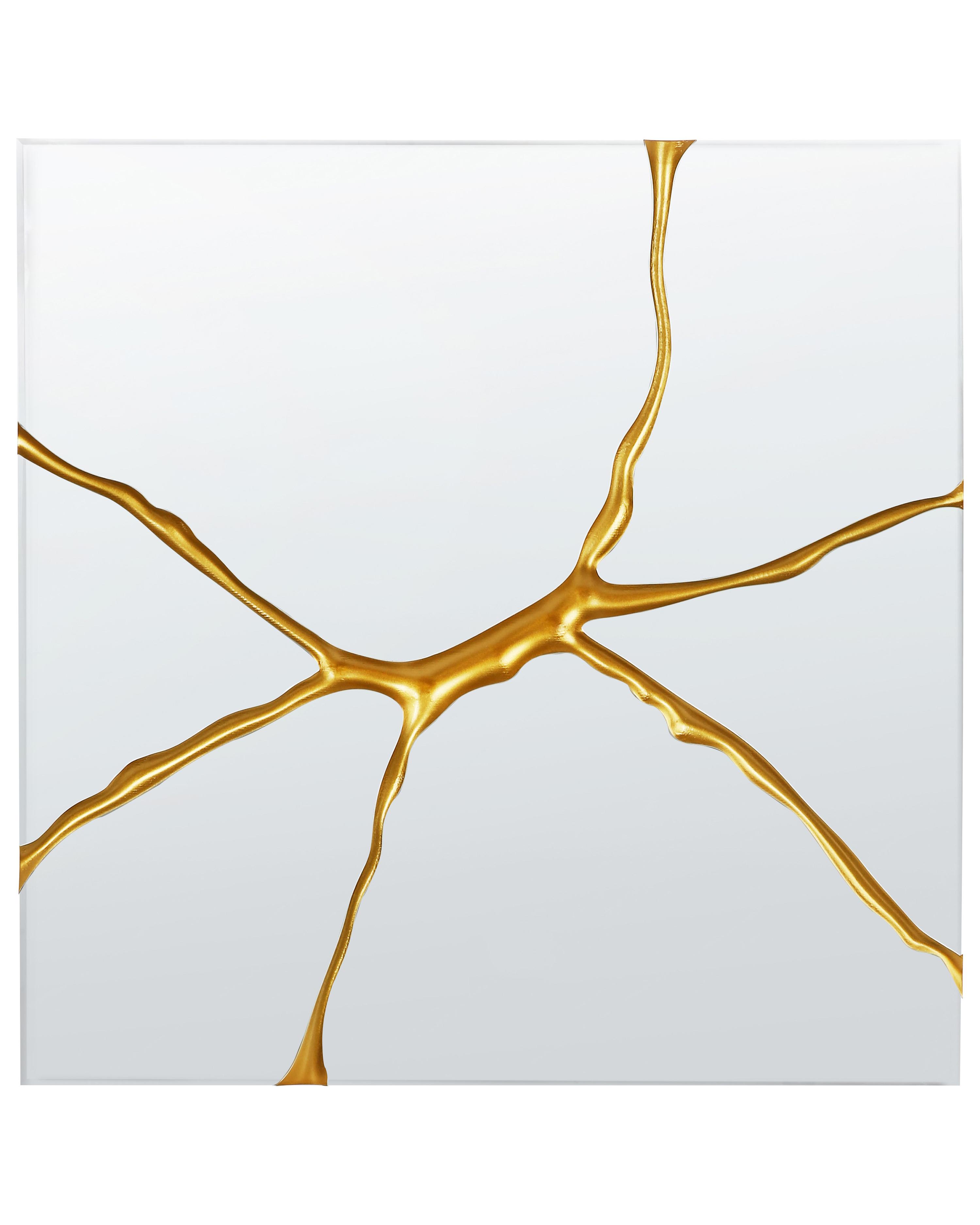Wall Mirror COOLE 80 cm 80 cm Gold