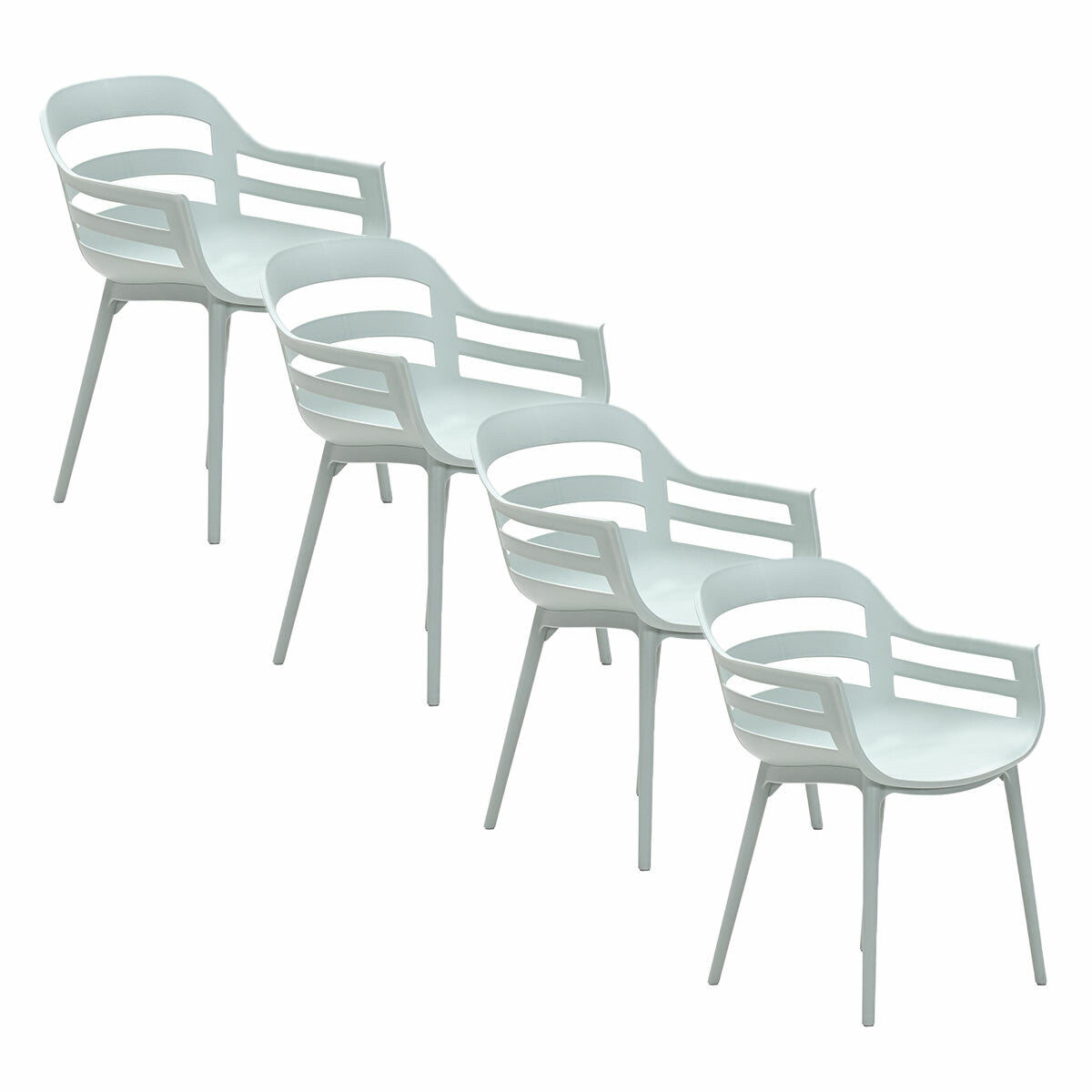 Garden Impressions tuinstoel Sunny olijf kleurig - 4 stuks
