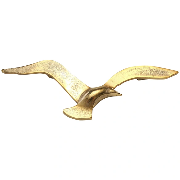Wandobjekt, Aluminium, goldfarben