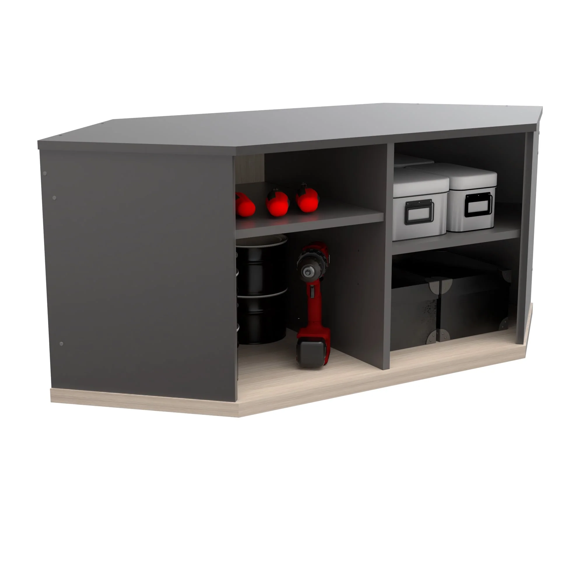 KRATOS Series Wall Mounted Corner Garage Storage Cabinet by Inval