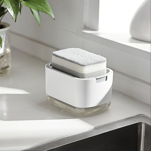 NNETM 2-in-1 Kitchen Soap Dispenser with Sponge