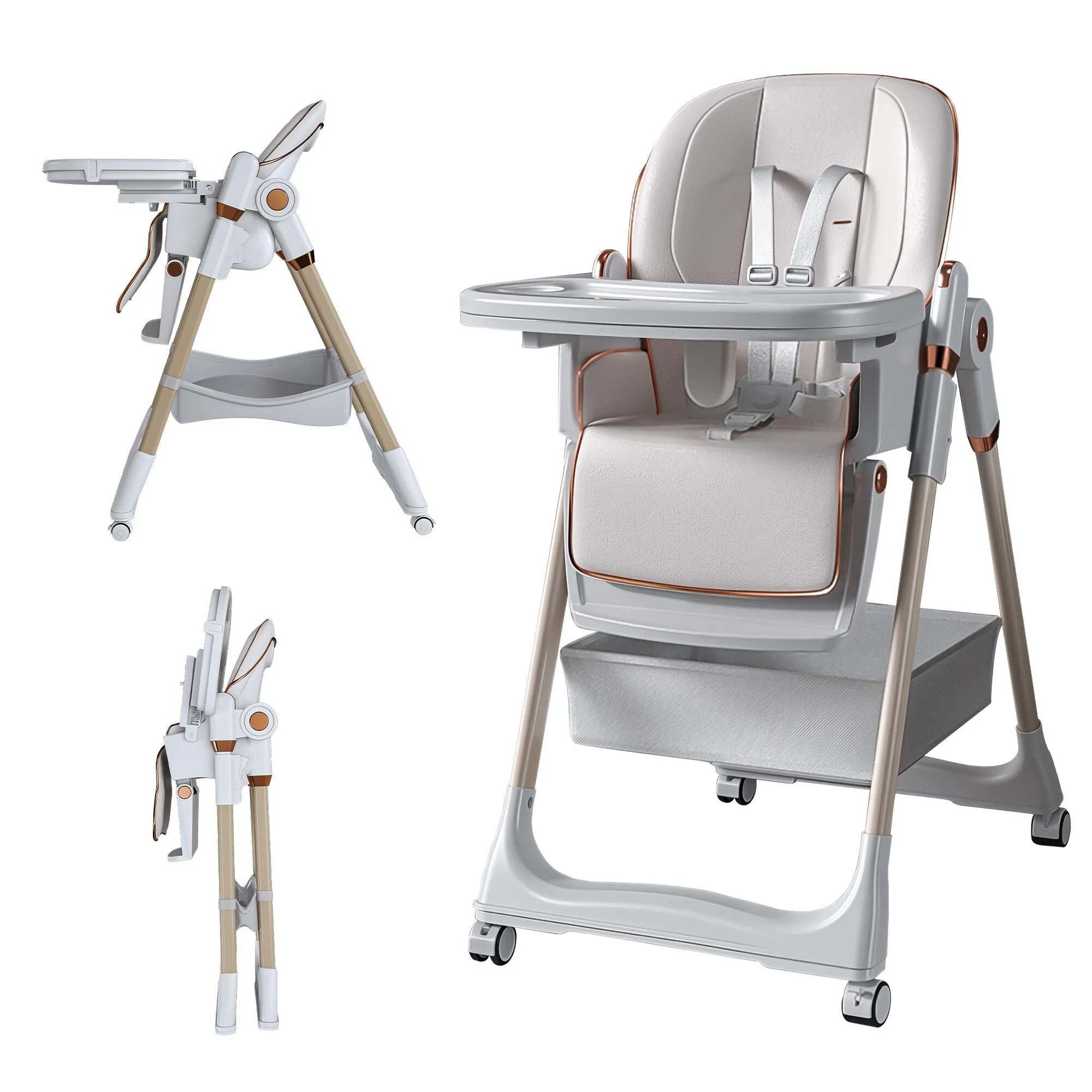 Adjustable Baby High Chair 0-6 Years