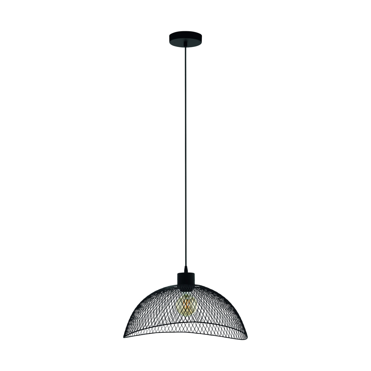 EGLO hanglamp Pompeya - e27 - ø 44 cm - zwart
