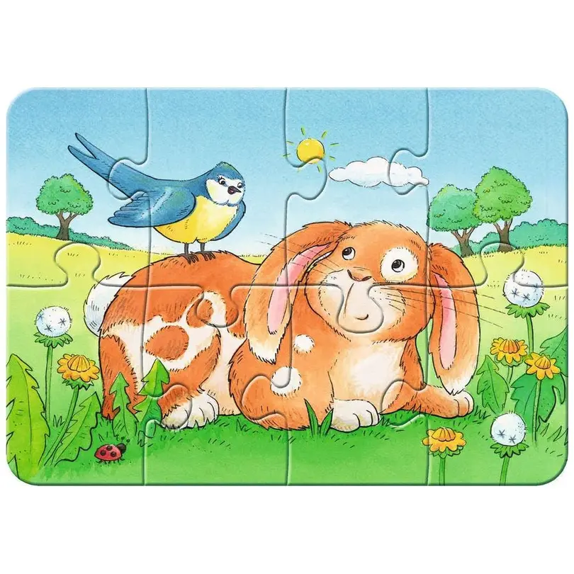 Puzzle 4er-Set Niedliche Haustiere