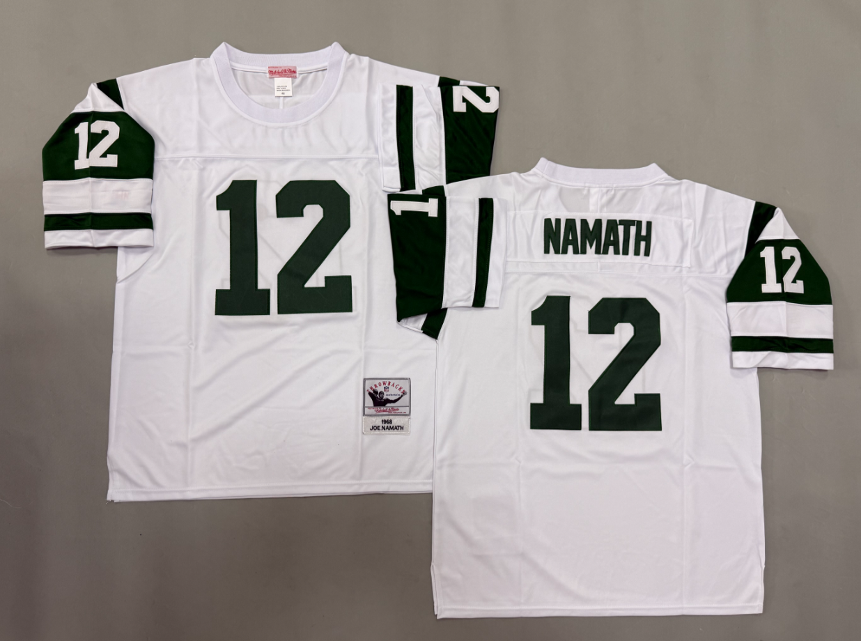 Joe Namath New York Jets Authentic Throwback Retired Player Jersey