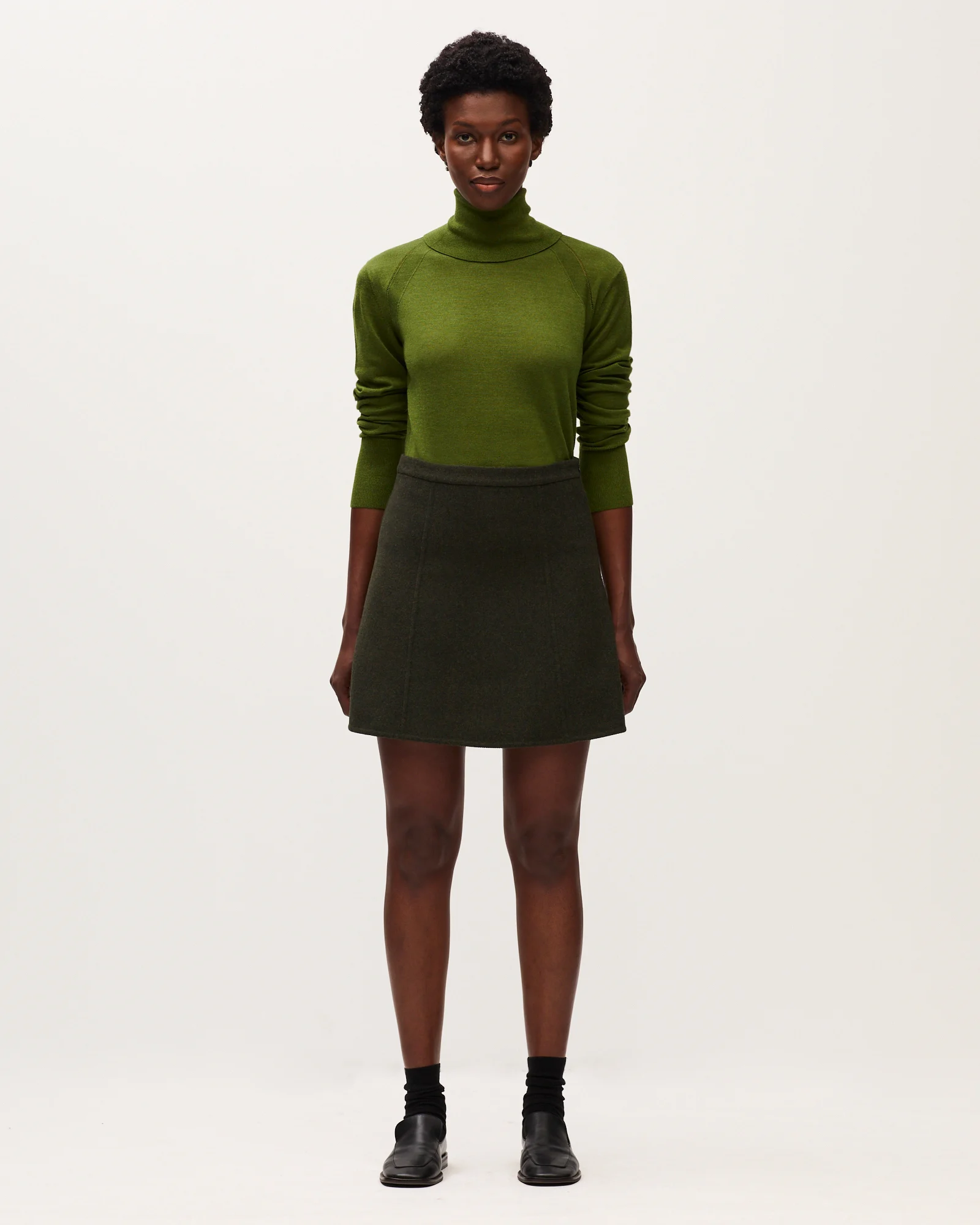 Jupe courte double face