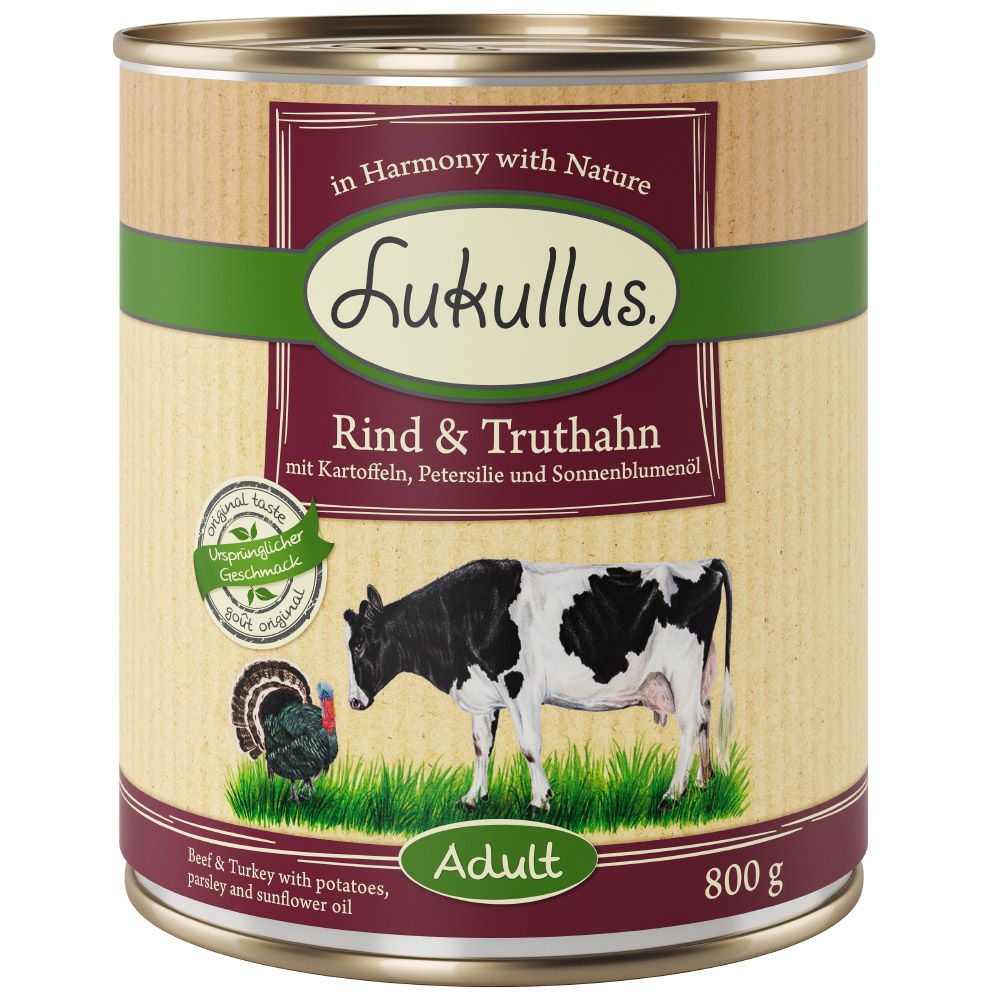 Lukullus Adult Beef & Turkey - Grain-Free