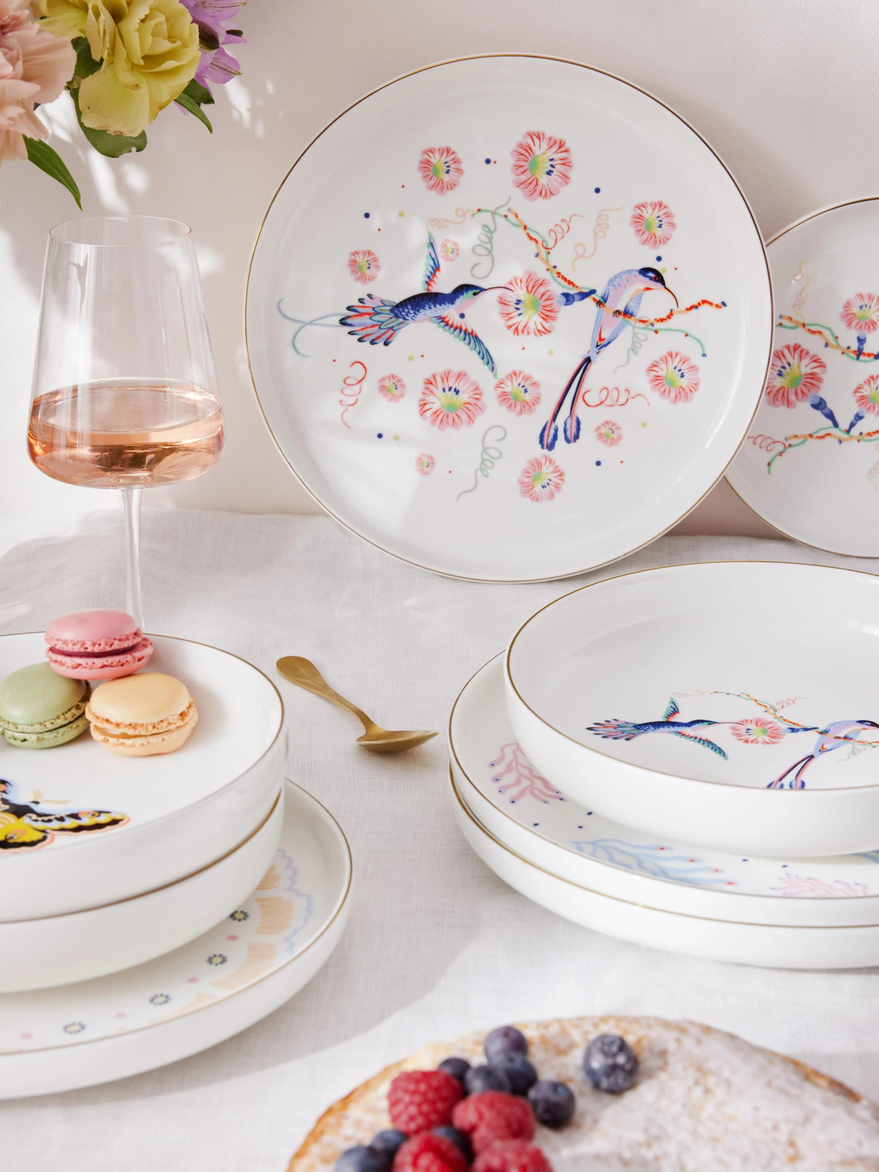 Pastateller Flamboyant, 4er-Set