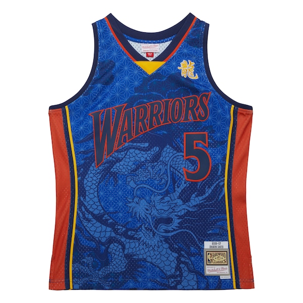 Baron Davis Golden State Warriors 2006/07 Hardwood Classics Asian Heritage 6.0 Swingman Throwback Player Jersey - Royal