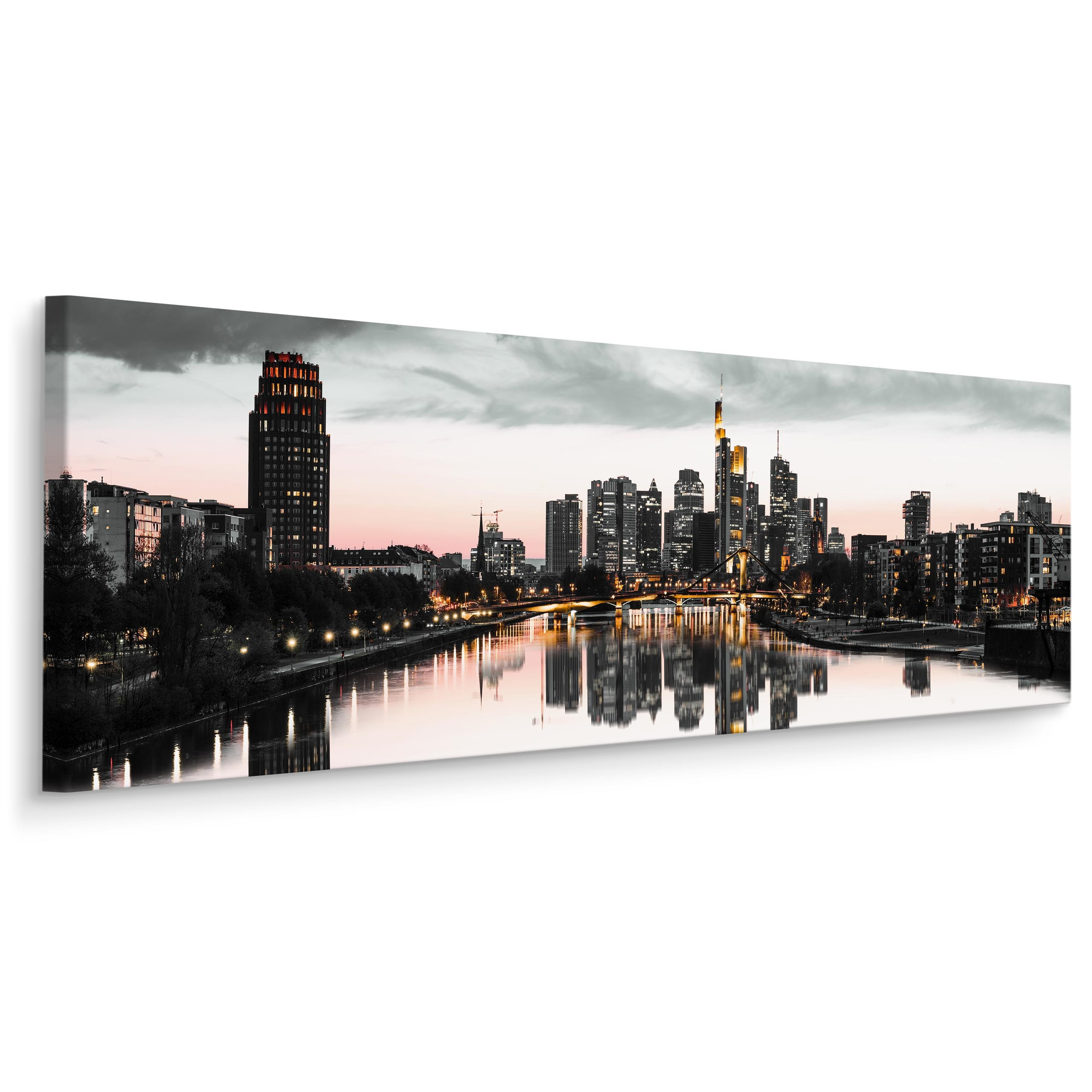 Obraz Panoramiczny Panorama Frankfurtu 145x45cm