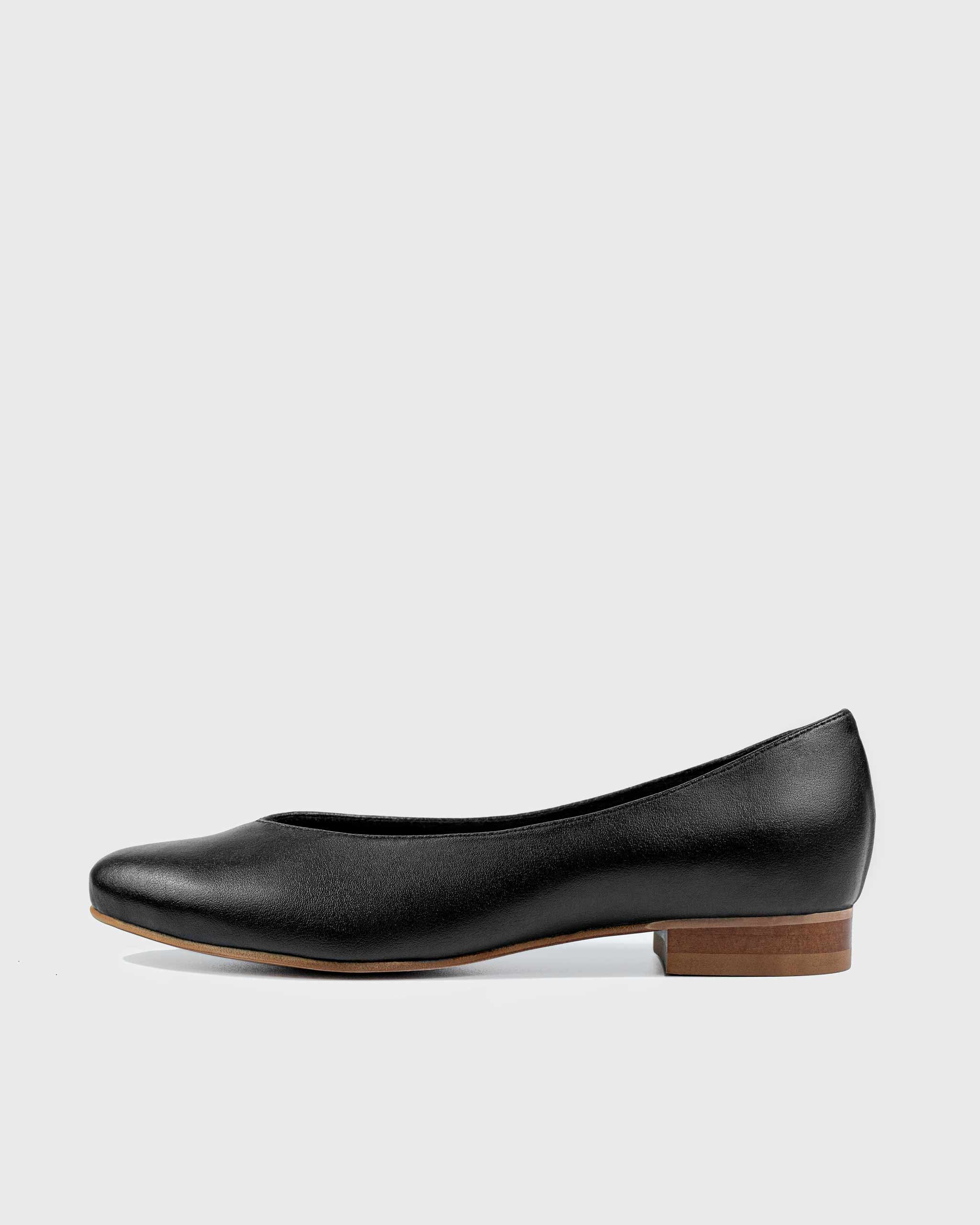 BOHEMA - Pumps Black, ze skóry roślinnej, polska rodzinna marka