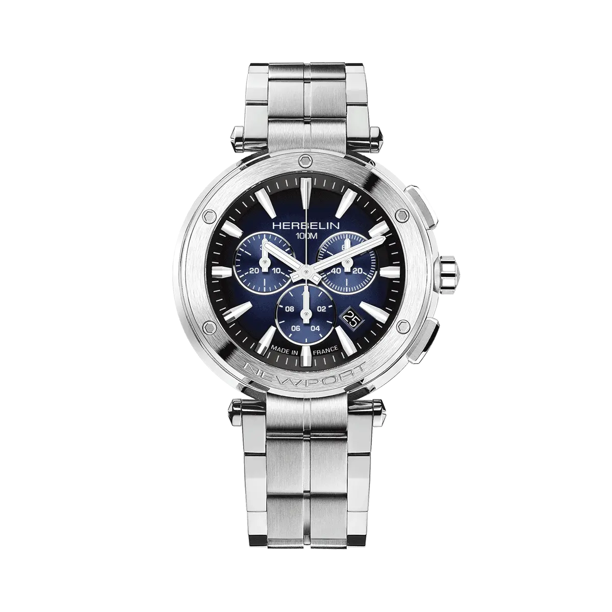 NEWPORT – CHRONONOGRAPHE – ACIER & NOIR