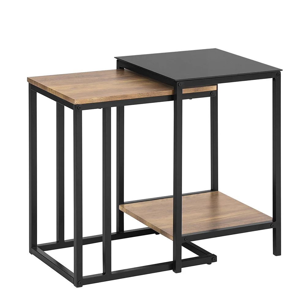SoBuy Dwuczęściowy stolik kawowy 40x40x60cm FBT99-F