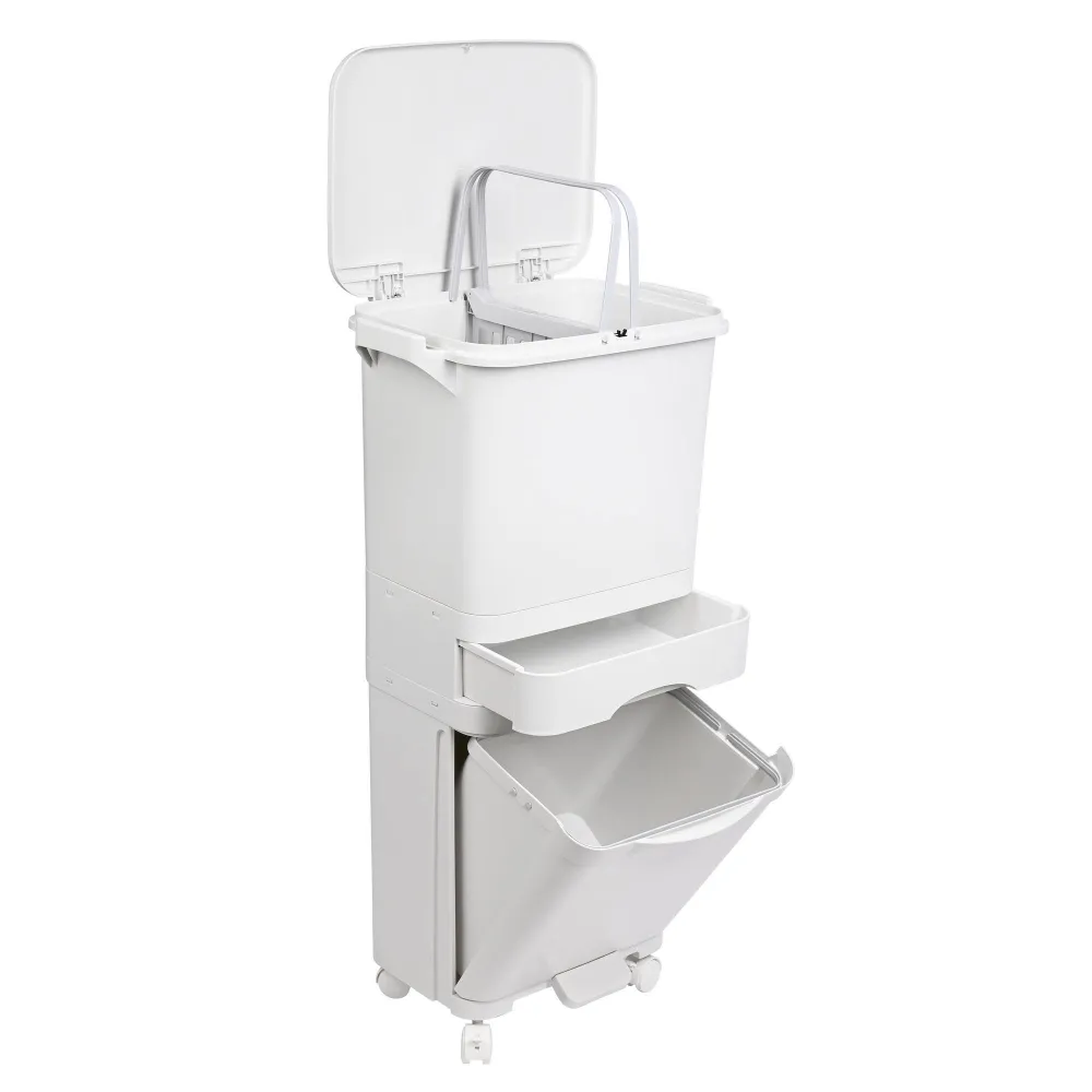 Wellhome Selective soring recycling bin with pedal 42L