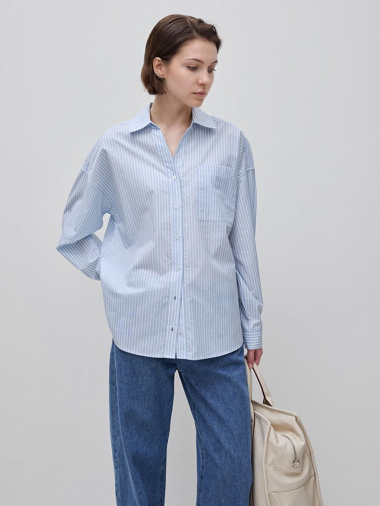 100% cotton striped shirt
