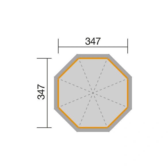 Pavillon »Paradies«, BxHxT: 389,4 x 345 x 389,4 cm