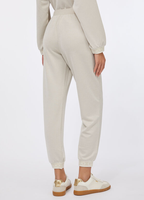 Pantaloni jogging lurex&reg;