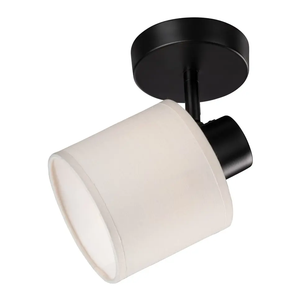 Spot Amani - zwart/off-white - E27