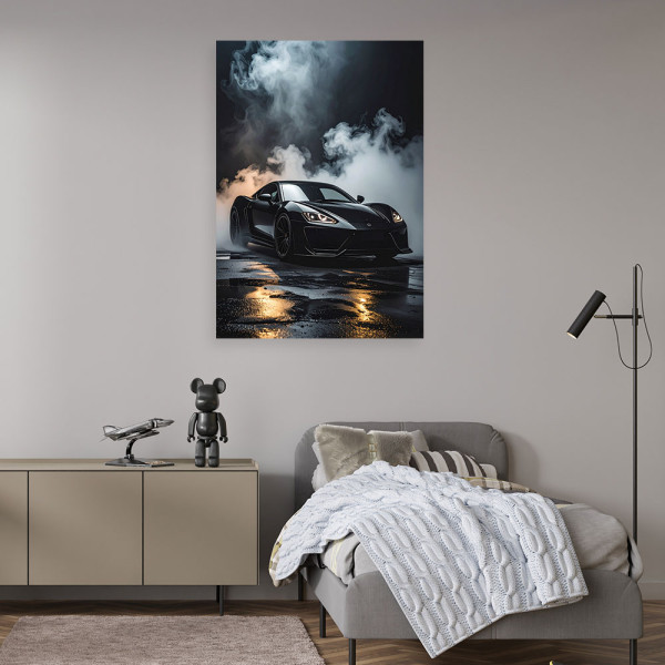Obraz do salonu biura pokoju nastolatka, Auto samochód sportowy 20x30