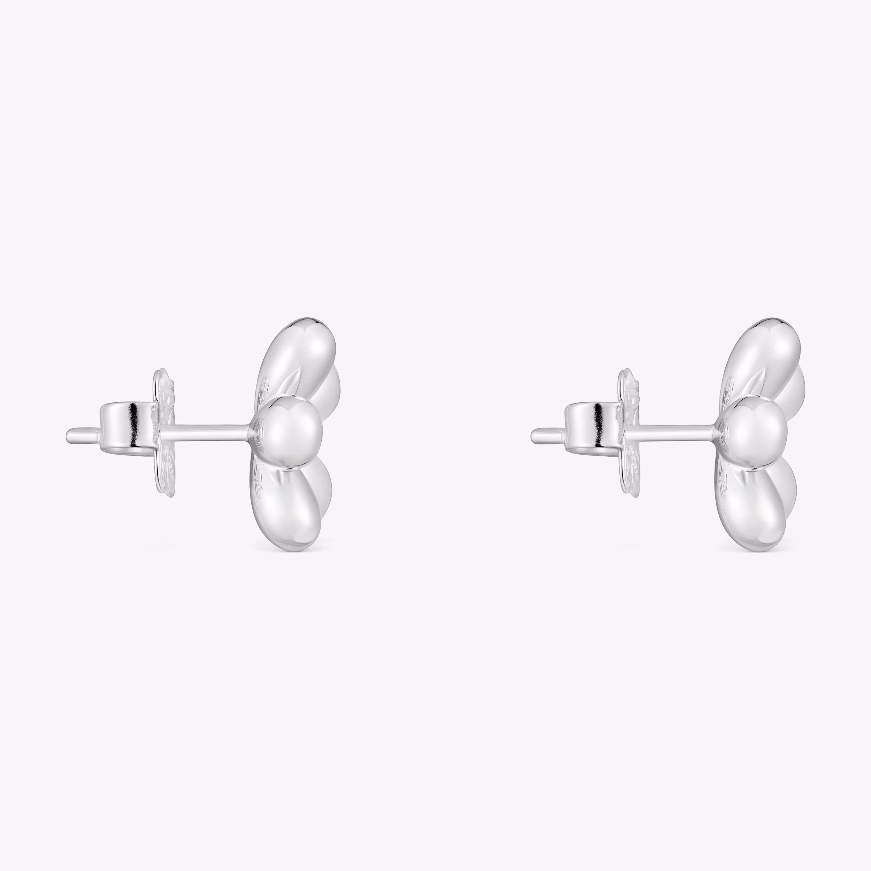 Pendientes flor de plata Daisy