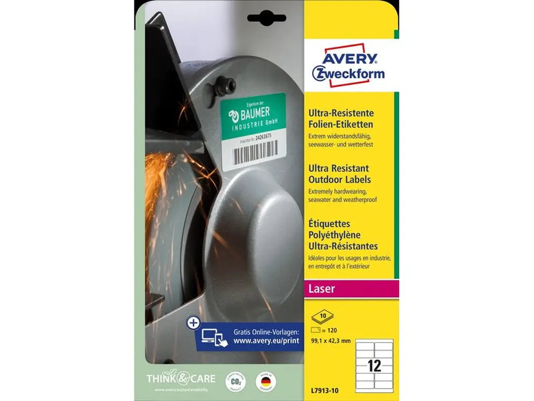 Etiketten 120er-Set Ultra-resistent