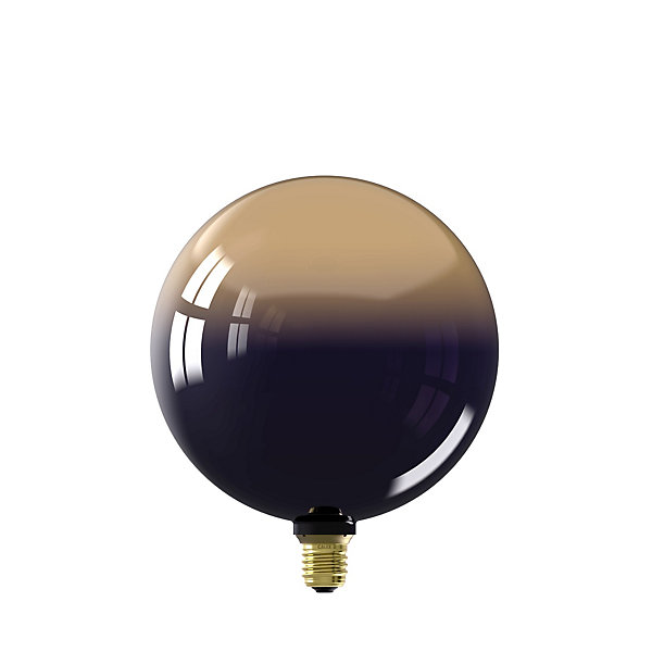 Ampoule LED décorative XXL Kalmar verre noir et or dimmable E27 3,5W 80lm Calex