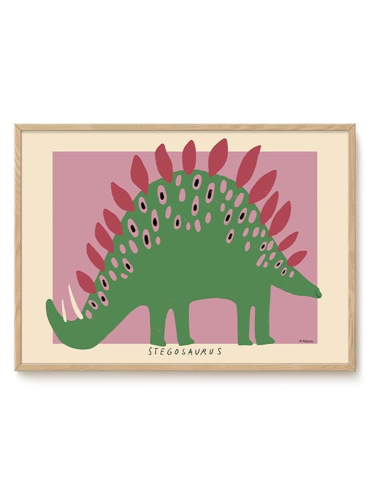 Madelen - Stegosaurus - Dino - PSTR studio Kunst Poster
