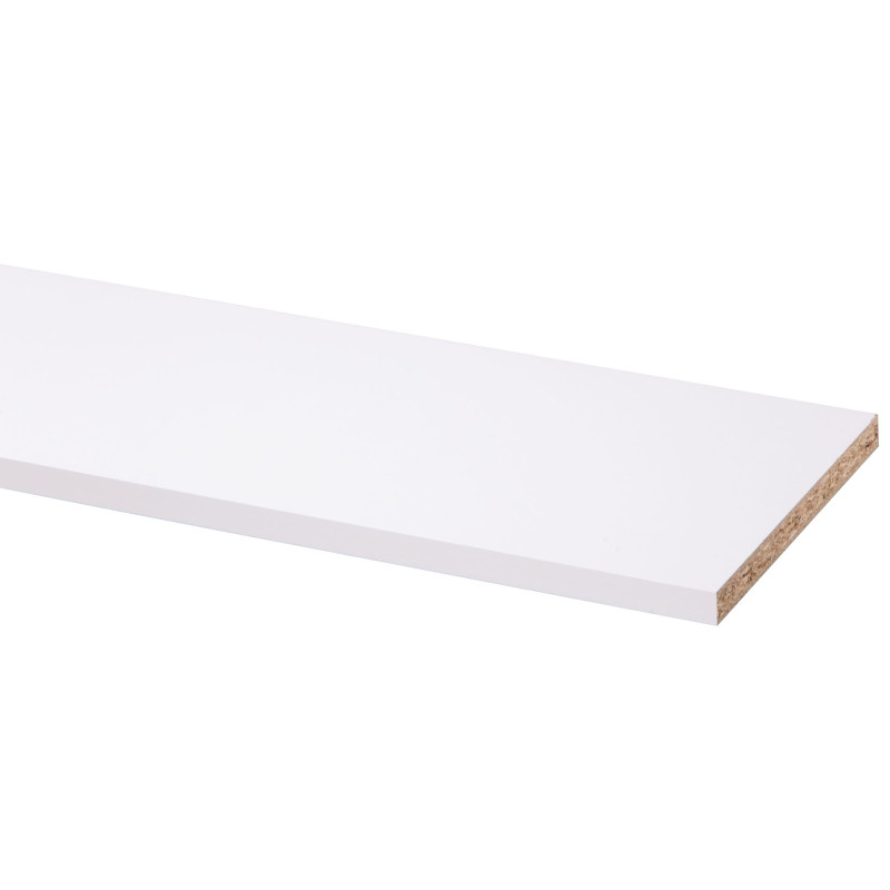 Panneau mélaminé blanc 250 x 20 x 1,8 cm CANDO