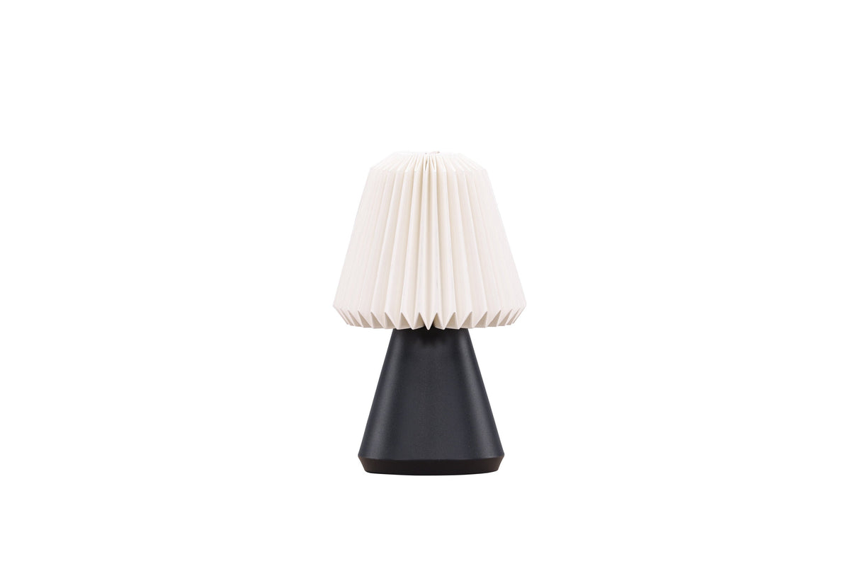 Rebellenclub Tafellamp Matai - zwart/wit - Ø 15 cm