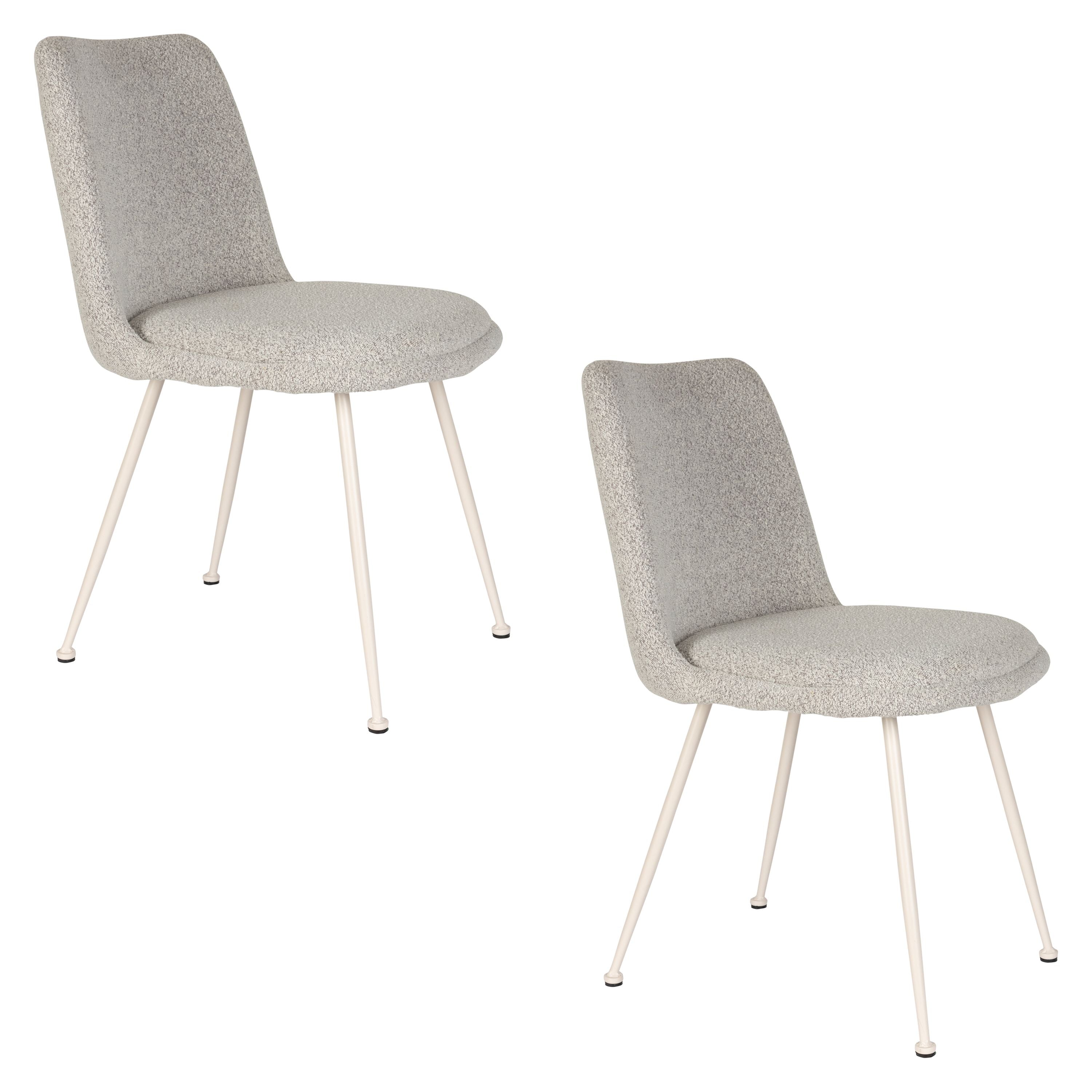 Housecraft Living Fijs Eetkamerstoelen Off-White - Set van 2
