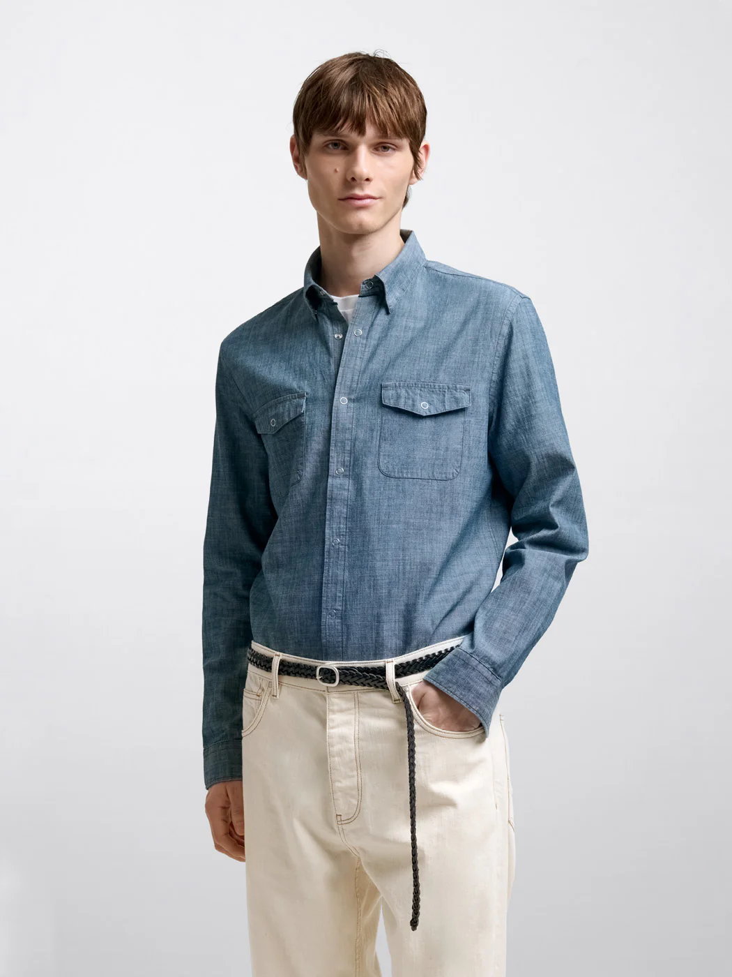 Chemise slim chiné - L'atelier