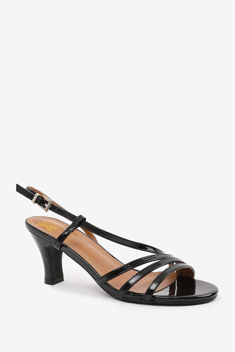 Where's That From Corvia' Multi Straps Low Block Heel Slingback Sandals