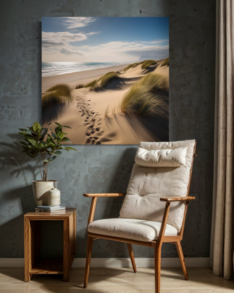 Feeby Obraz na płótnie, Plaża Morze Wydma 30x30