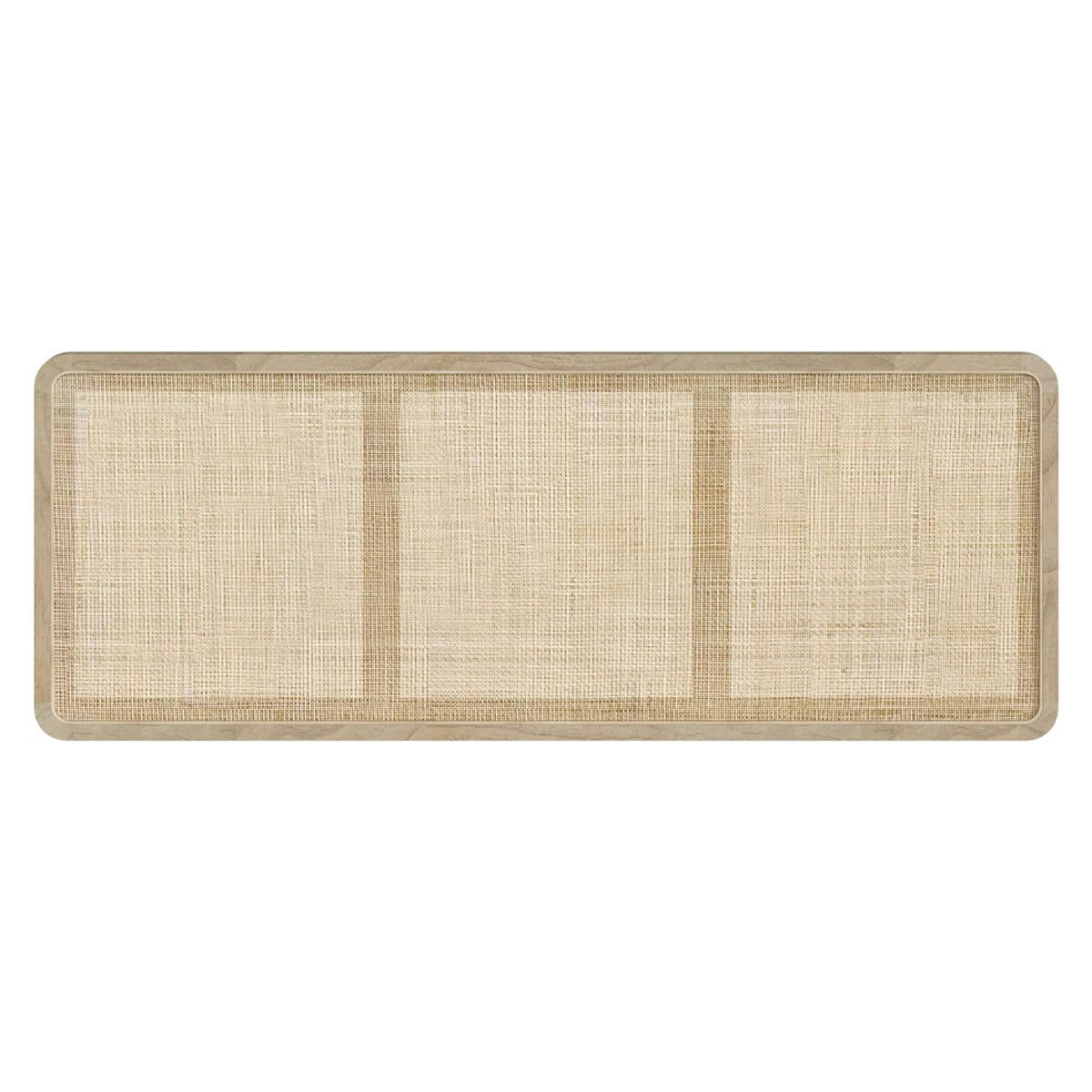 KHAO - Tête de lit à suspendre en bois et cannage 160 cm