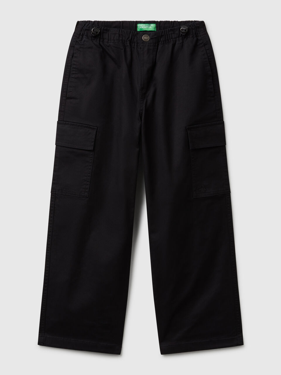 Parachute trousers in stretch cotton