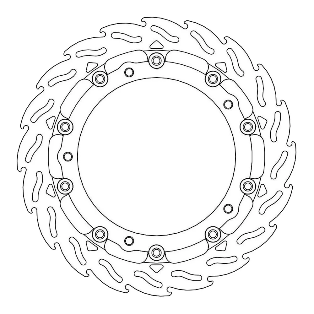 Moto-master Flame Bmw F 800 Gt Abs 13-20/F 800 R 09-12/F 800 R Abs 09-20 Floating Front Brake Disc