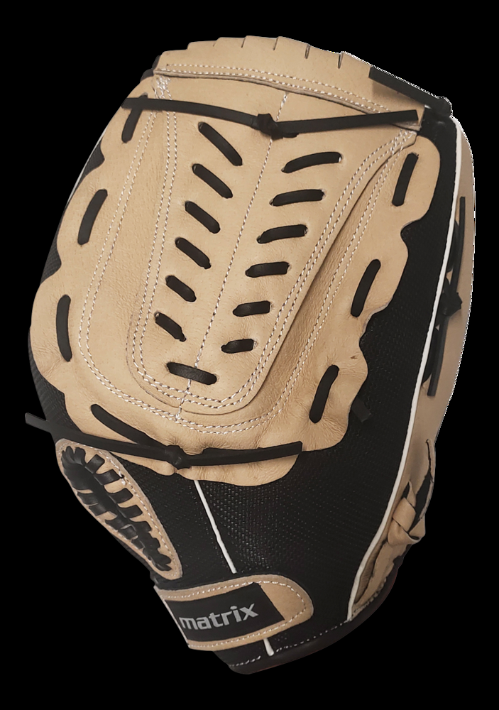 Matrix Fielding Glove, Black/Camel, Left-Hand Catch, 11-in