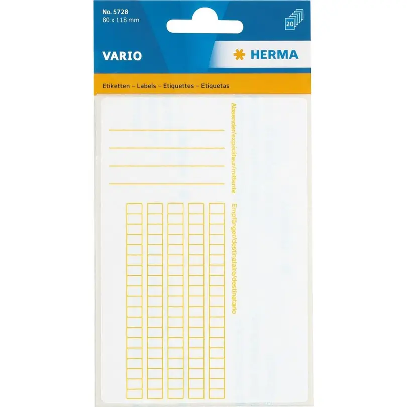Etiketten 20er-Set Herma
