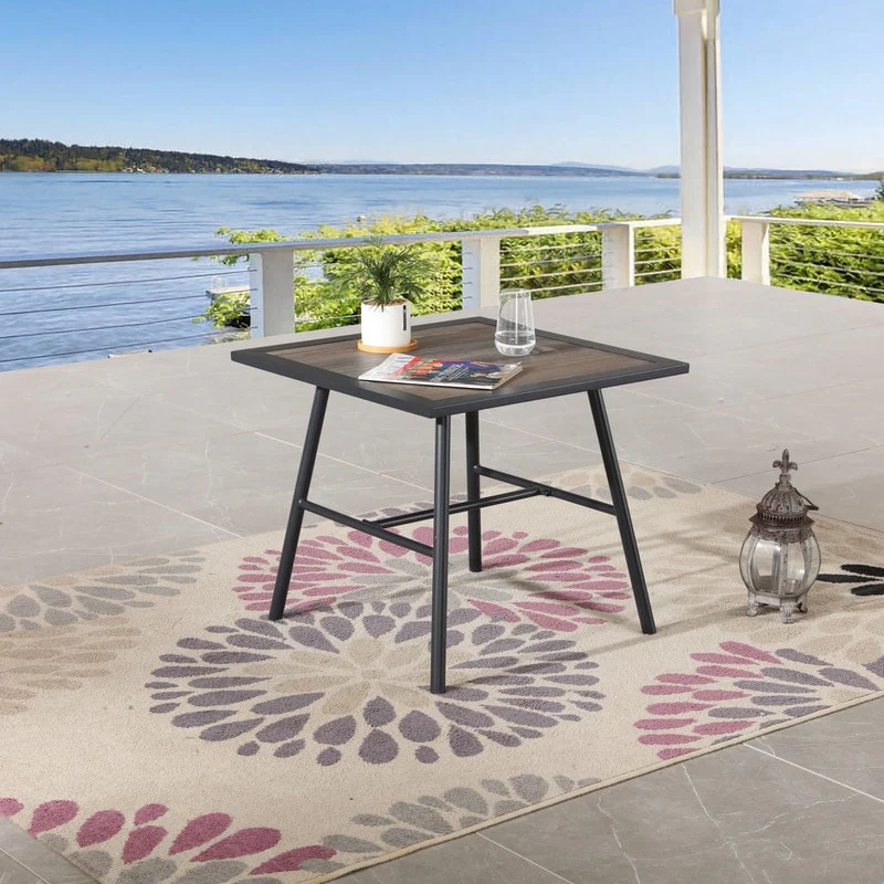 Patio Festival Outdoor Metal 25.2 Dining Table