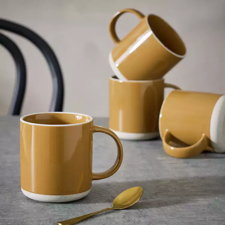 Habitat Set of 4 Mugs - Brown