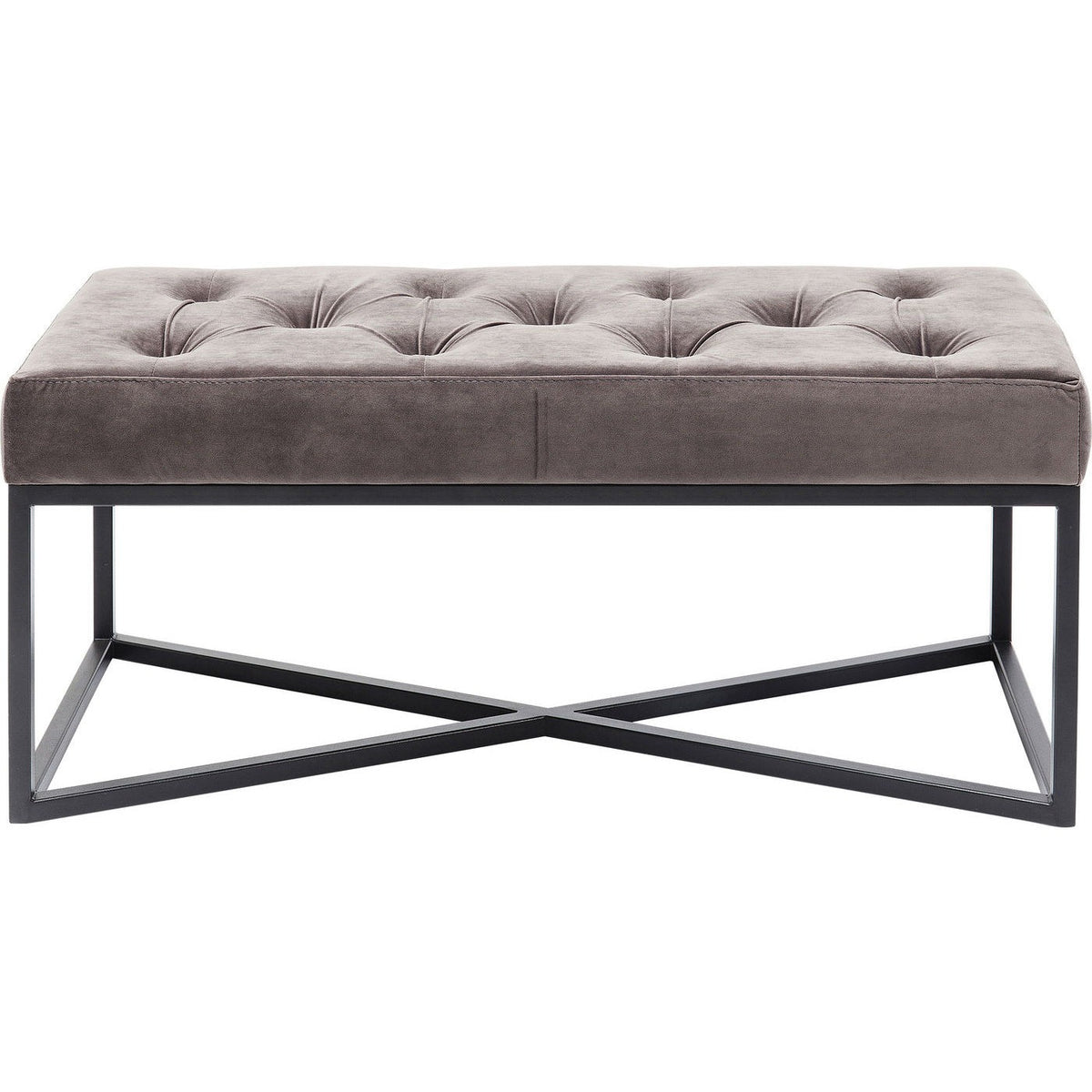 Kare Design Bank Crossover 90x40cm grijs en zwart