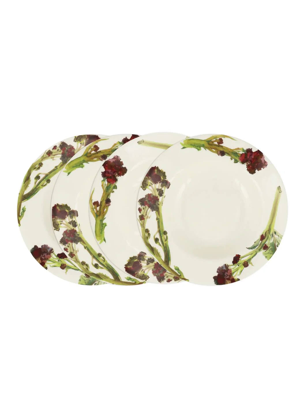 Broccoli Soup Plate - Set of 4