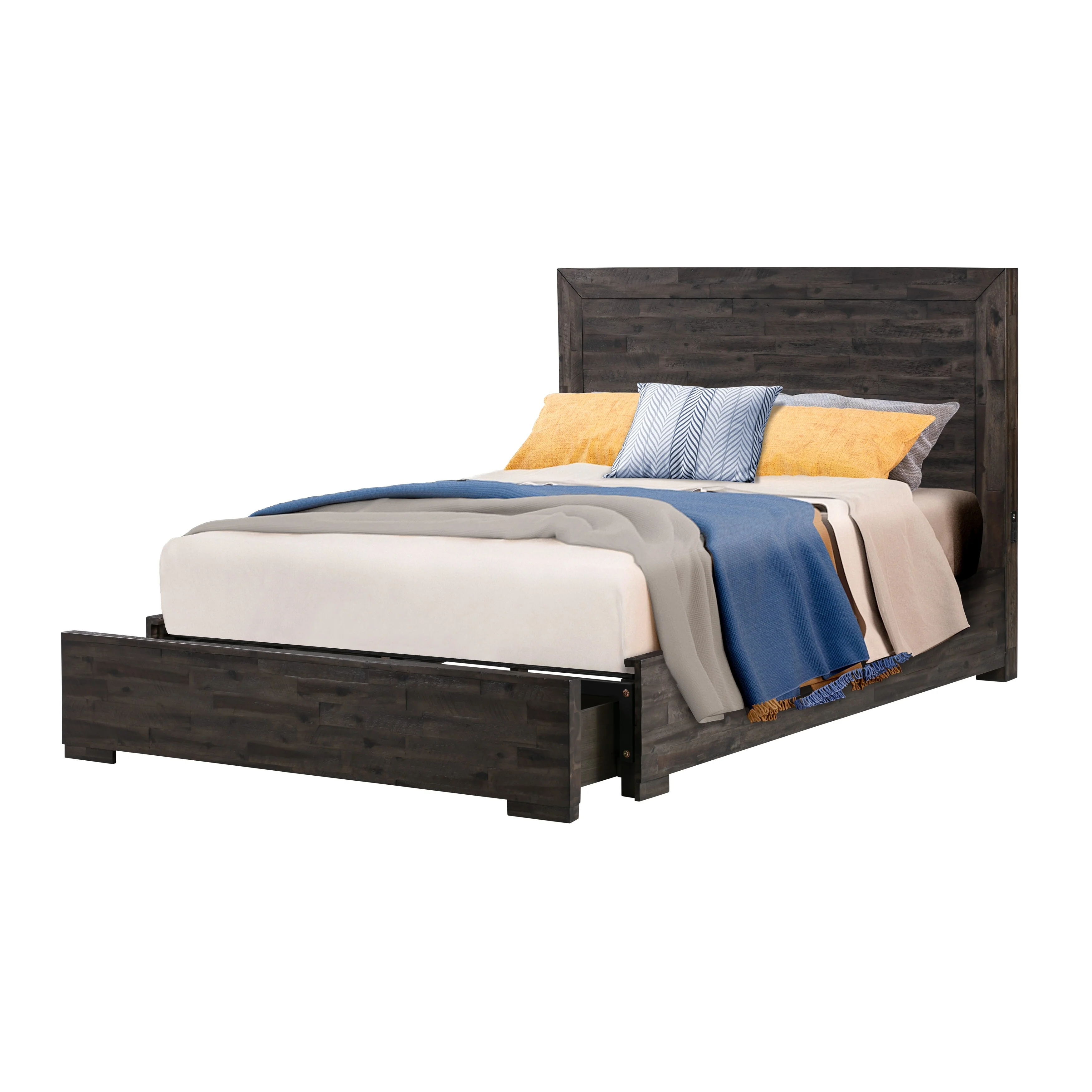 Katya 3 Piece Solid Wood Bedroom Set with USB Ports
