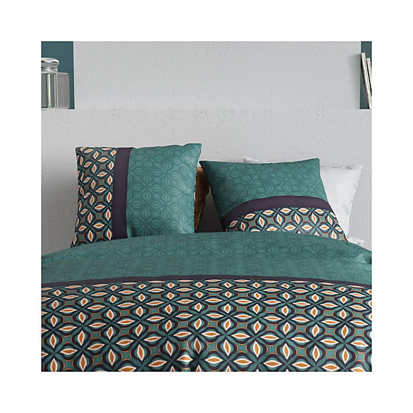 Housse de couette 240x220 VICTORY   2 taies coton 57 fils